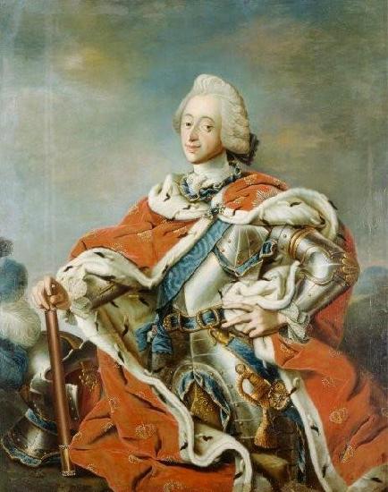 Carl Gustaf Pilo Portrait of King Frederik V of Denmark Sweden oil painting art